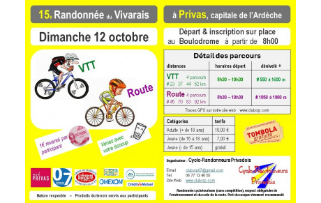 rando DU VIVARAIS  PRIVAS